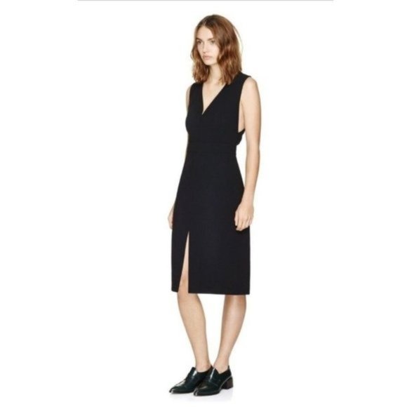 Babaton Aritzia Alex Cross Back Midi Dress - Picture 3 of 9